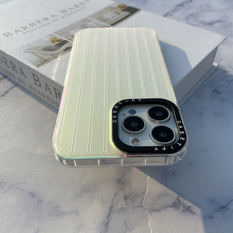 Suitcase Shape Shell for iPhone 12/12 Pro 6.1 inch Matte Hard PC Case Laser Gradient Phone Cover Suitcase Shape Shell for iPhone 12/12 Pro 6.1 inch Matte Hard PC Case Laser Gradient Phone Cover